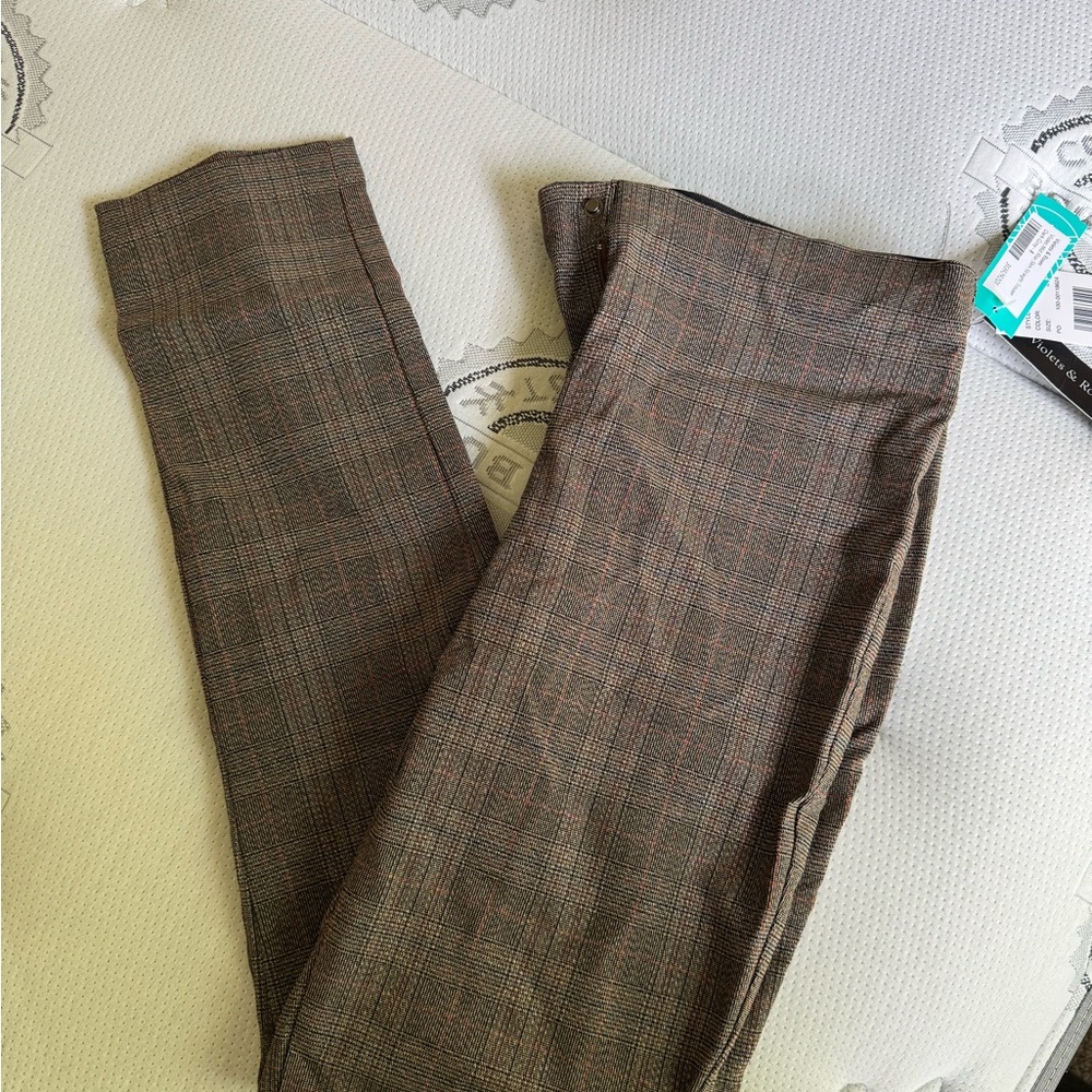 Violet Mid Rise Slim Straight Trouser